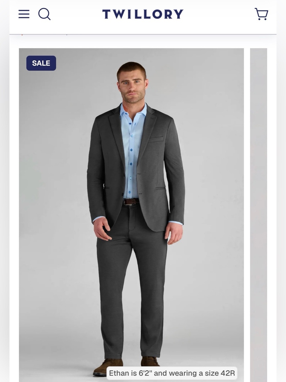Twillory Charcoal Performance Suit